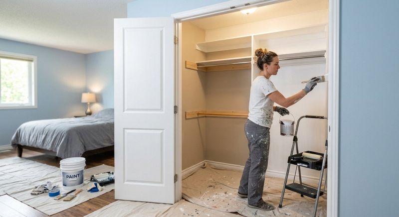 Closet Painting in Wilmington, NC