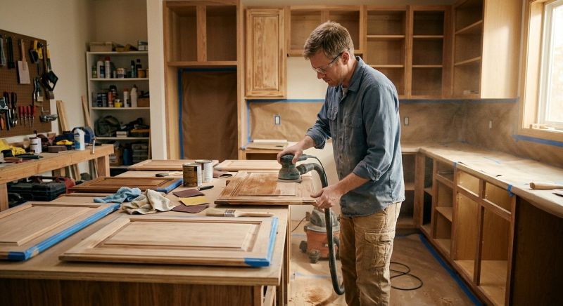 Kitchen Cupboard Refinishing in Muncie, IN