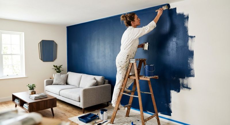 Accent Wall Painting in Kansas City, KS