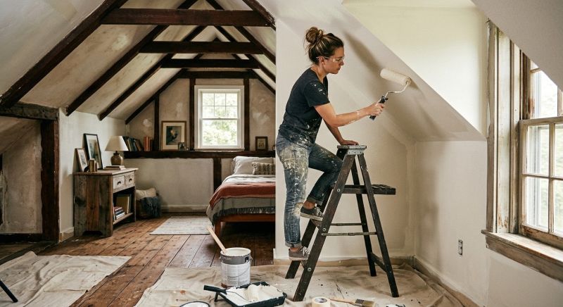 Attic Painting in Kansas City, KS