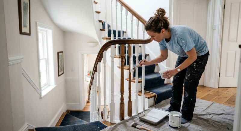 Bannister Staining in Kansas City, KS