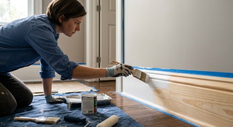 Baseboards Painting in Wilmington, NC
