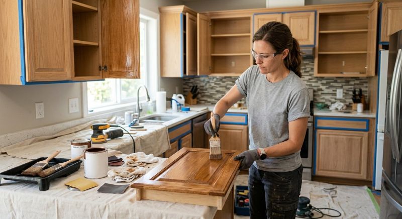 Built In Cabinetry Staining in Indianapolis, IN