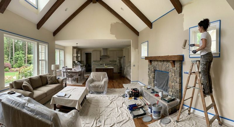 Great Room Painting in Waco, TX