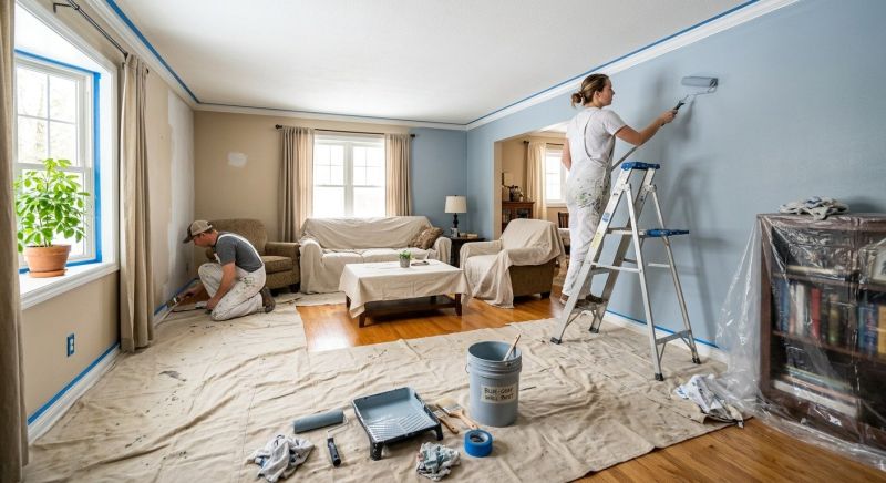 Great Room Painting in Wilmington, NC