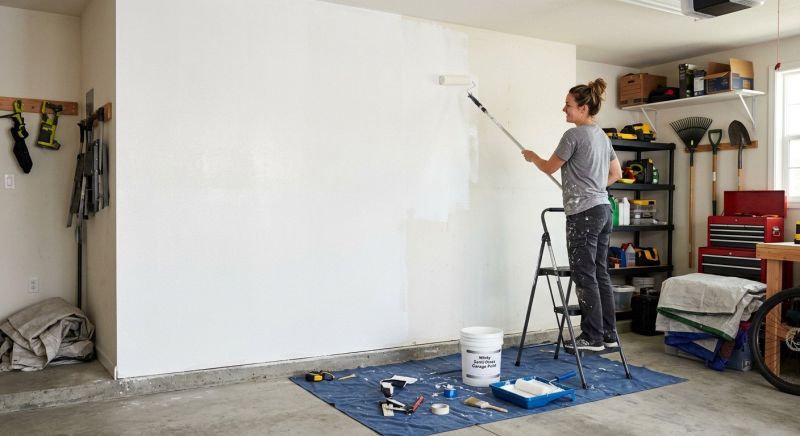 Interior Garage Painting in Wilmington, NC