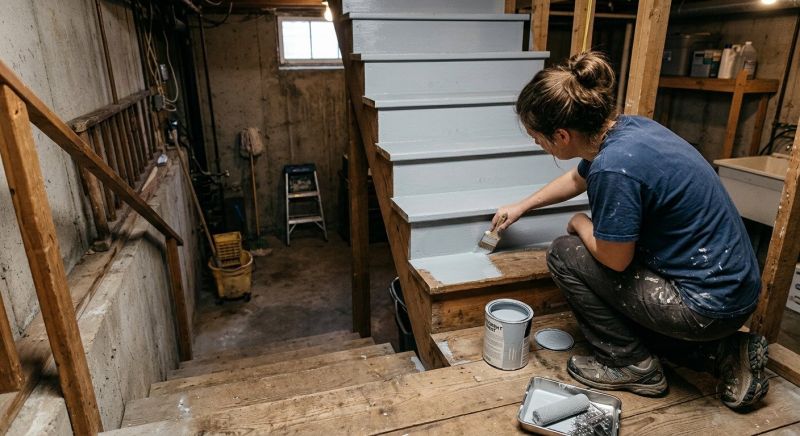 Interior Steps Painting in Wilmington, NC