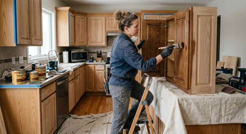 Kitchen Cabinet Staining in Cincinnati, OH