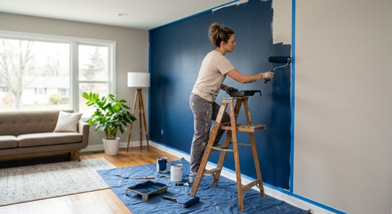 Living Room Painting in Waco, TX
