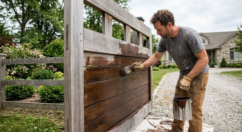 Rail Staining in Waco, TX