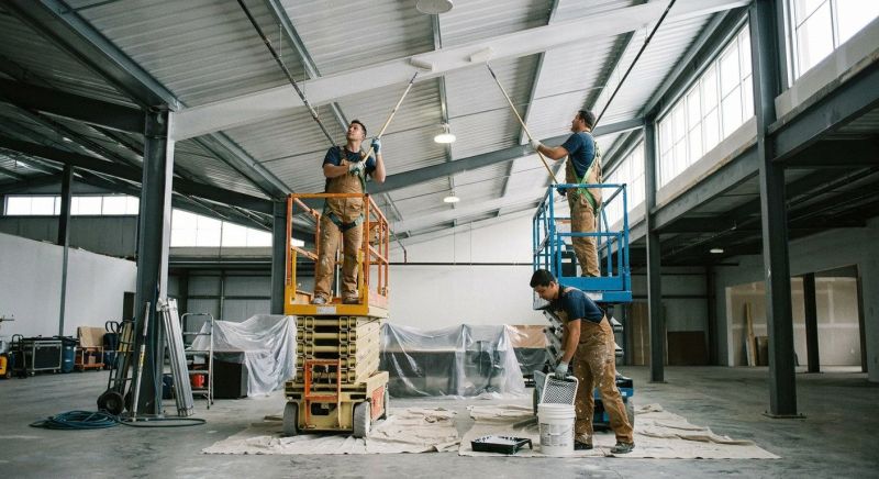 Retail Ceiling Painting in Longmont, CO