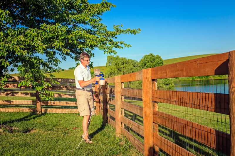 Split Rail Fence Staining in Waco, TX