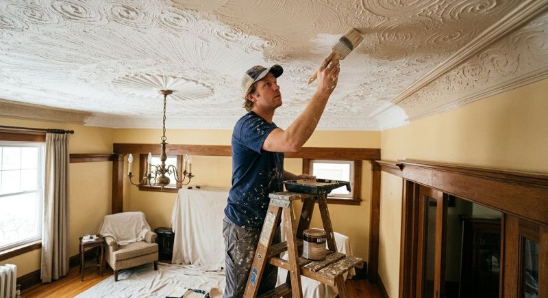Stucco Ceiling Painting in Wilmington, NC