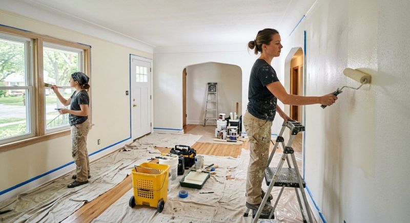 Townhouse Interior Painting in Kansas City, KS