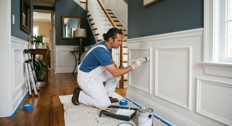 Wainscoting Painting in Wilmington, NC