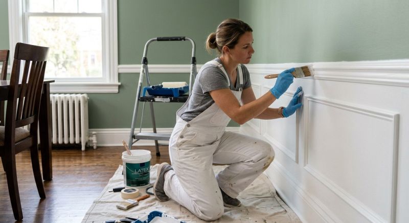 Wainscoting Painting in Waco, TX