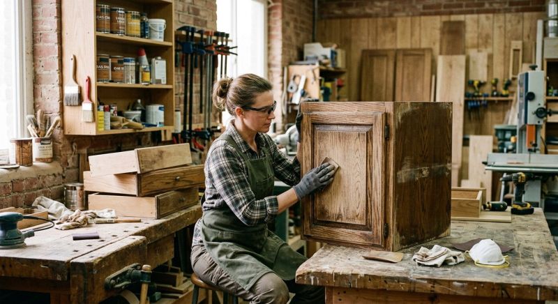 Wood Cabinet Refinishing in Lafayette, IN