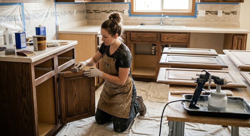 Wood Cabinet Refinishing in Terre Haute, IN
