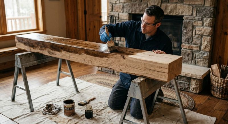 Wood Countertop Staining in Waco, TX